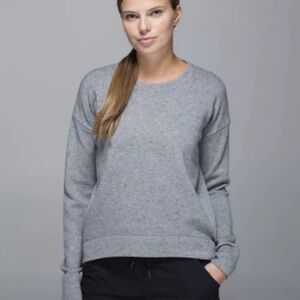 Lululemon Gray Crop Short Long Sweater